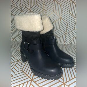 Chunky Mid Calf Boot Katliu Size 5